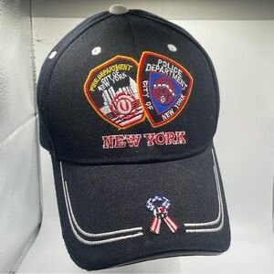 New York Fire and Police Department hat cap. Honor. NY